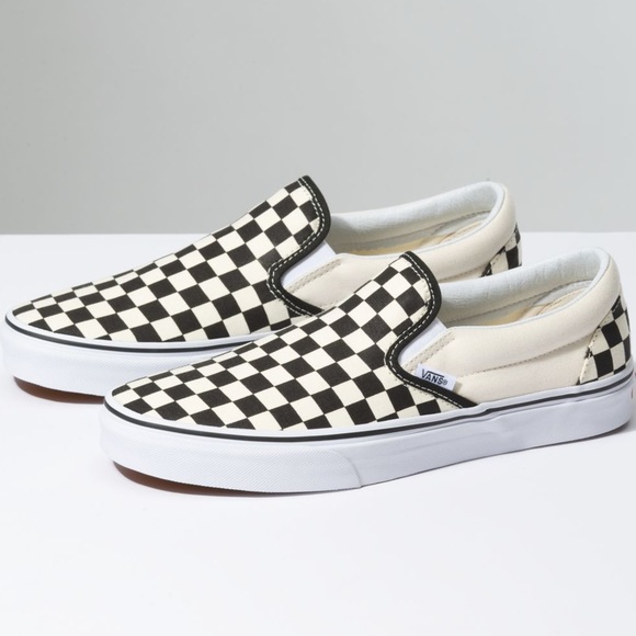 white slip on vans size 8 womens